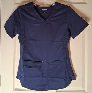 Scrubstar Navy Short Sleeve Women's Top